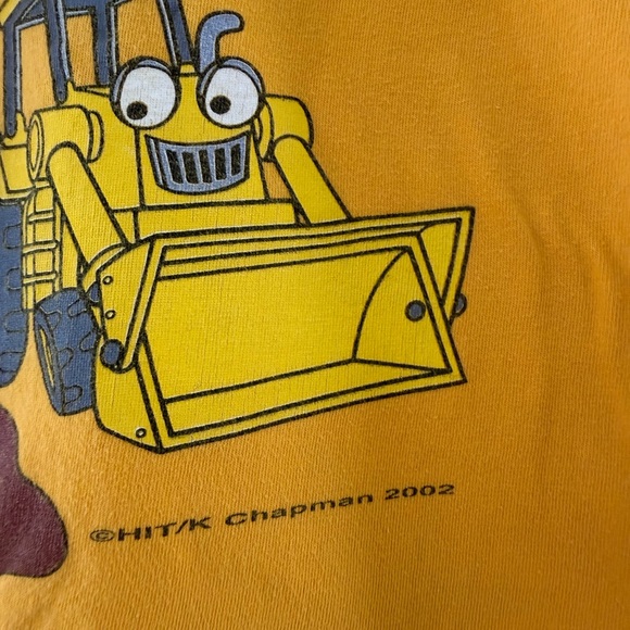 Vintage Bob The Builder Yellow T-Shirt 2002 Kids Size 3T - Picture 4 of 6